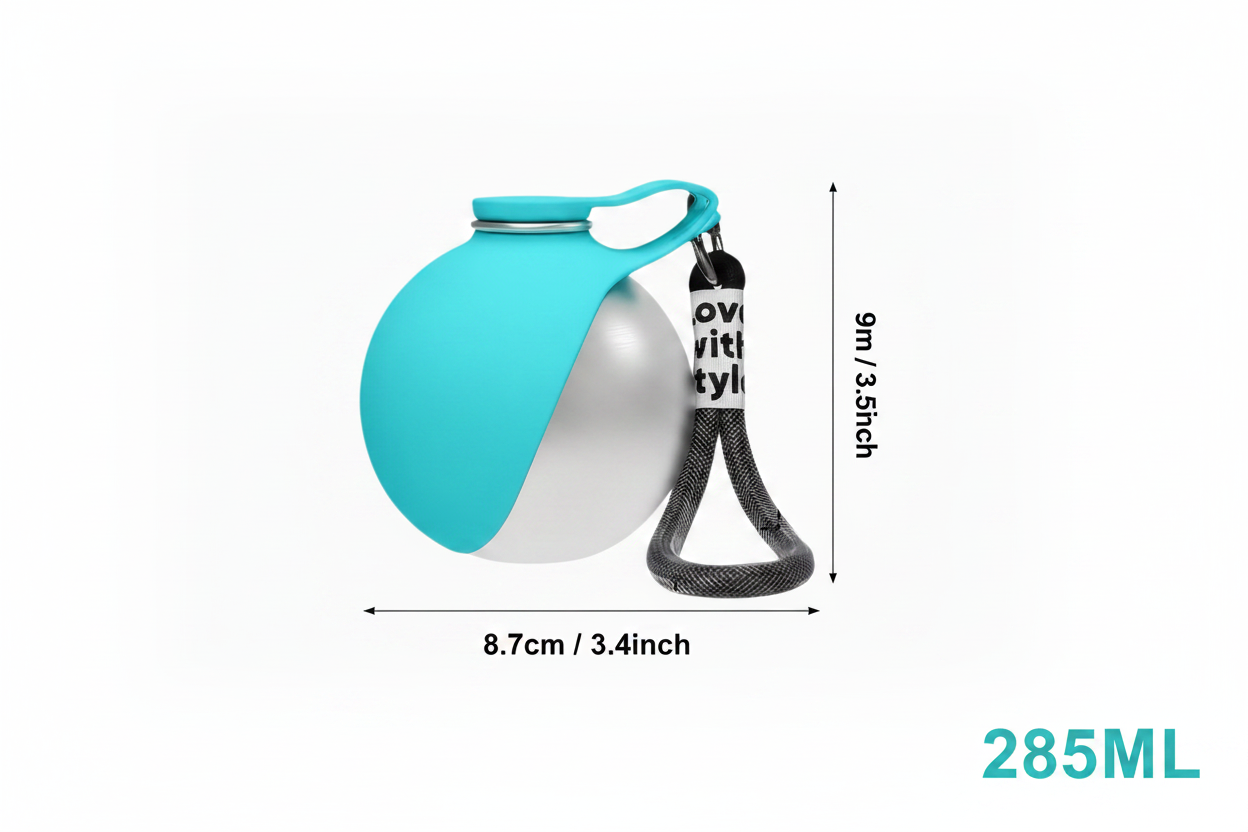 Teal Bottle Dimensions 285ml